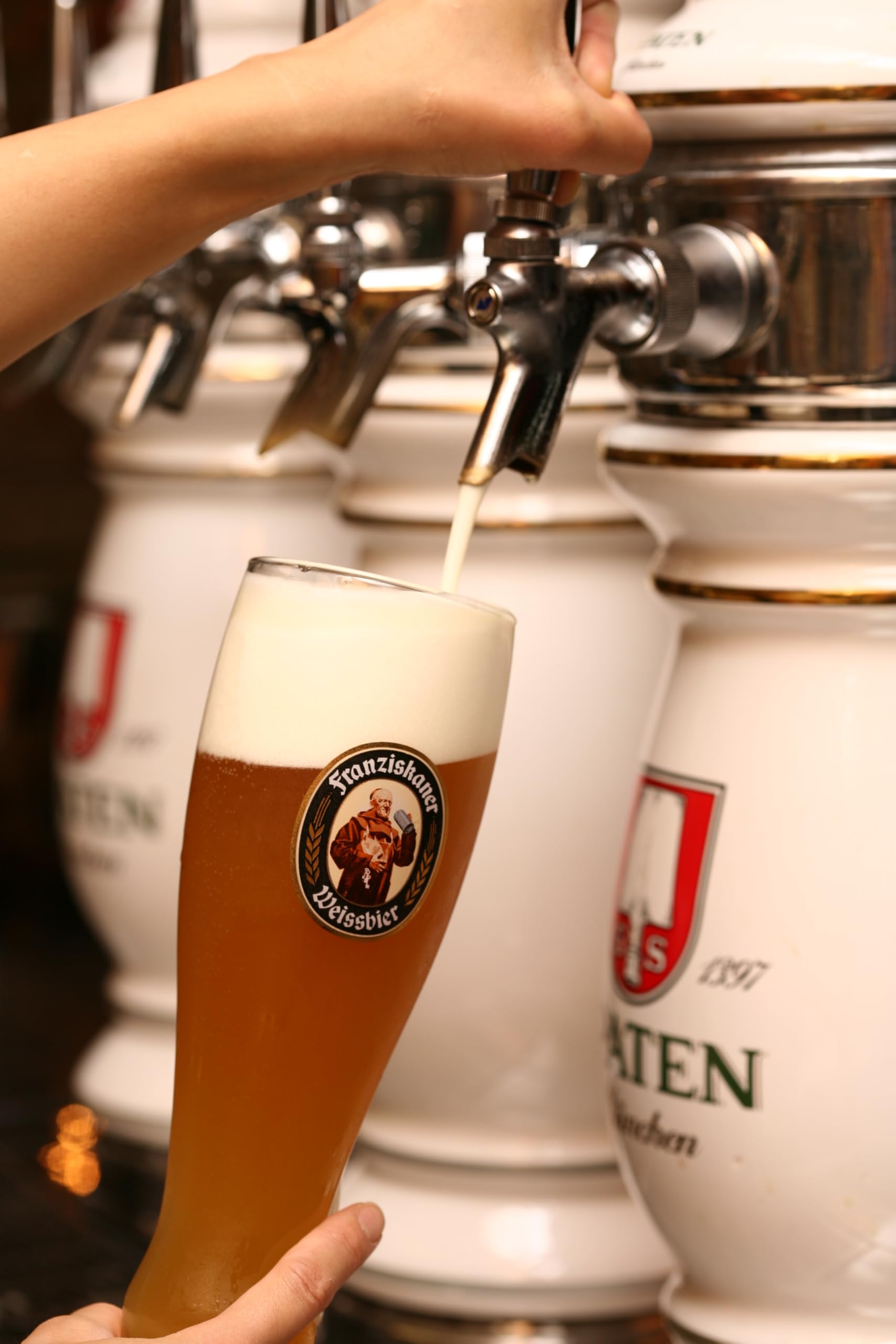 ☆Franziskaner Weissbier ビアグラス ビアジョッキ 500ml 7点セット